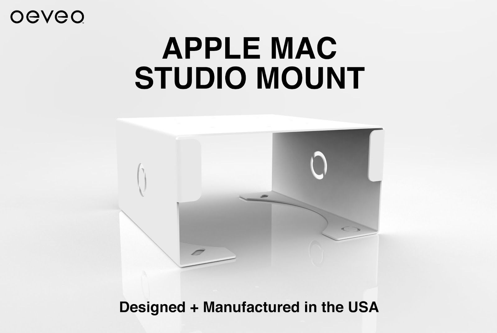 White Apple Mac Studio Mount